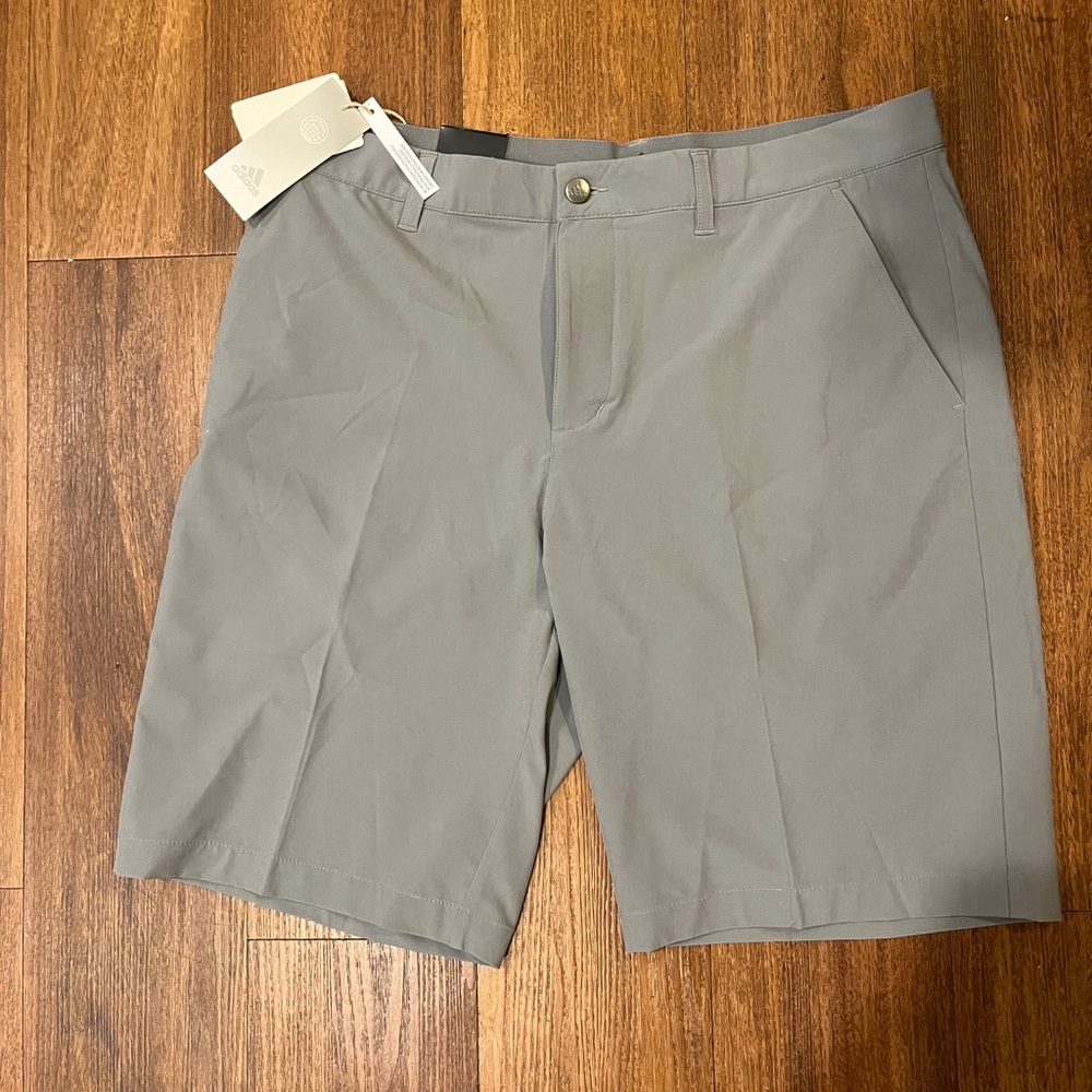 Adidas grey golf shorts